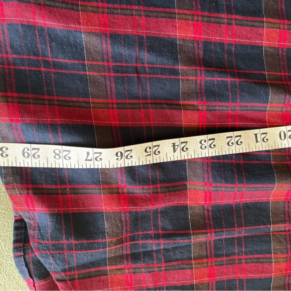 Indian Motorcycle Plaid Cotton Embroidered Western Pearl Snap Shirt M - Picture 10 of 13